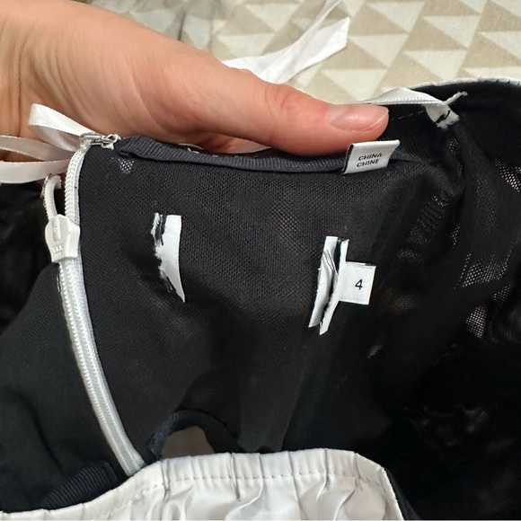 Tanya Taylor white off shoulder belted flare sleeve blouse - Picture 5 of 5